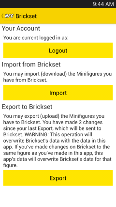 Brickset Import/Export